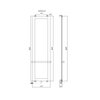 Allen Brau Infinity 325633 Полотенцесушитель электрический с рейлингом и креплением, цвет: чёрный, медь