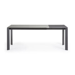 Стол Atta 140 (200) x90 антрацит, серый, керамика