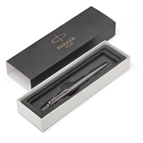 Ручка шариковая Parker Jotter Premium, Oxford Grey Pinstripe CT (1953199)