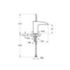 VitrA T4 A42475EXP Смеситель для раковины с джойстиком
