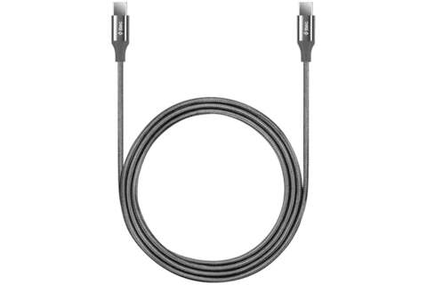 Кабель TTEC AlumiCable 65W USB-C to USB-C Fast Charge Cable, 200см, серый космос