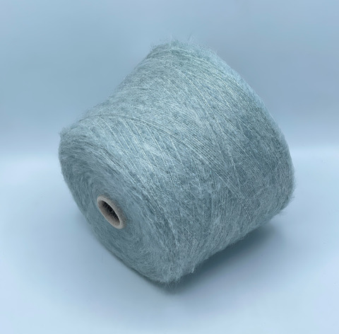 Filcom, Etereo,850м. 60% Супер кидмохер, 25% Шелк, 12% Беби альпака, 3% Меринос+рваный люрекс, Ледник,меланж(562), 39790