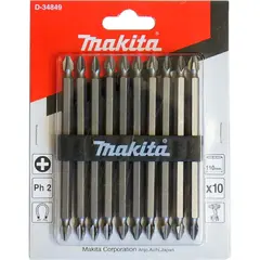 Двусторонняя насадка для винтов PH2 110 мм Makita D-34849