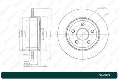 Диск тормозной G-brake  GR-01727