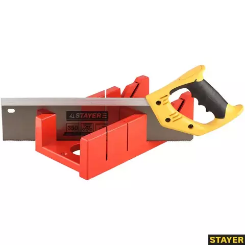 STAYER 100 х 52 мм, 350 мм, пластиковое стусло с пилой (15395-35)