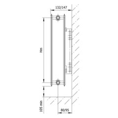 Радиатор стальной панельный AXIS 20 Hygiene 500 x 2500 Classic