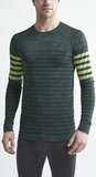 Утеплённая беговая рубашка Craft Fuseknit Comfort Blocked Green мужская