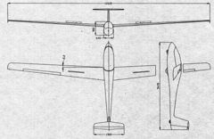 Габариты планера АС-4-115