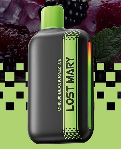 Lost Mary CF8000 Черника Малина Лёд - Blue Razz Ice Lime