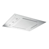 Almar E044190.BS Встраиваемый верхний душ 48х63 см, 3 типа струи, хромотерапия, цвет нержавеющая сталь брашированная