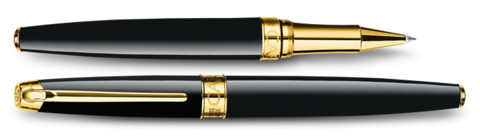 Ручка-роллер Caran d'AcheCaran d’Ache Leman Ebony Black Lacquer GP (4779.282)