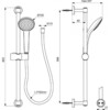Ideal Standard Idealrain BD142XG Душевой гарнитур