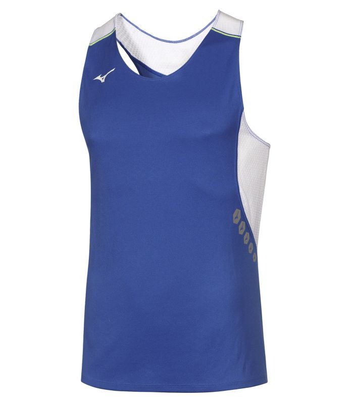 Беговая майка мужская Mizuno Premium Singlet синяя