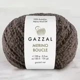 Пряжа Gazzal Merino Boucle 3763 шоколад