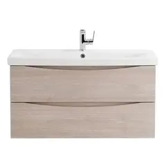 BelBagno Marino MARINO-CER-N-900-2C-SO-RG-P Тумба под раковину подвесная, 90x45.5, цвет: Rovere Grigio фото
