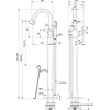 Ideal Standard Joy BD461A5 Однорукоятковый напольный смеситель для ванны/душа