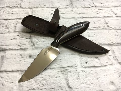 Цельнометаллический нож F7, сталь 95Х18, Венге