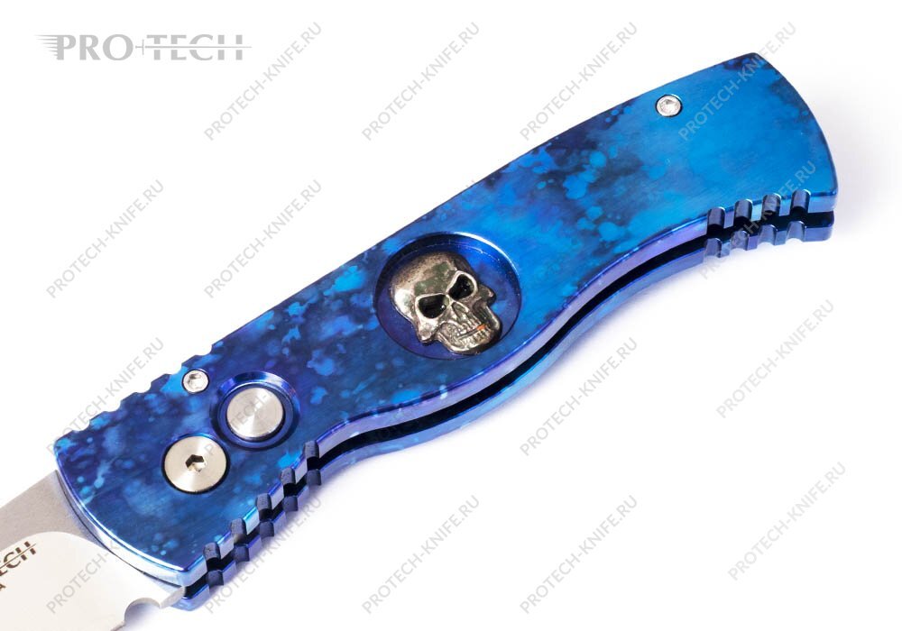 Нож Pro-Tech TR-2.67 Skull Blues Custom - фотография 