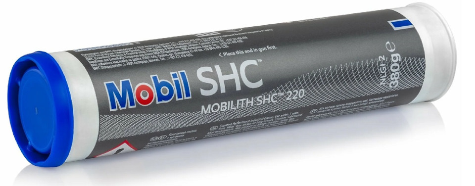 Смазка Mobil Mobilith SHC 220 (красная) пластичная 0,38 кг