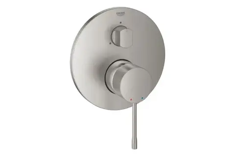 GROHE Essence 24169DC1 Внешняя часть смесителя для ванны скрытого монтажа на 3 потребителя, круглая, суперсталь