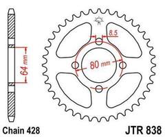 Звезда ведомая JTR838 43