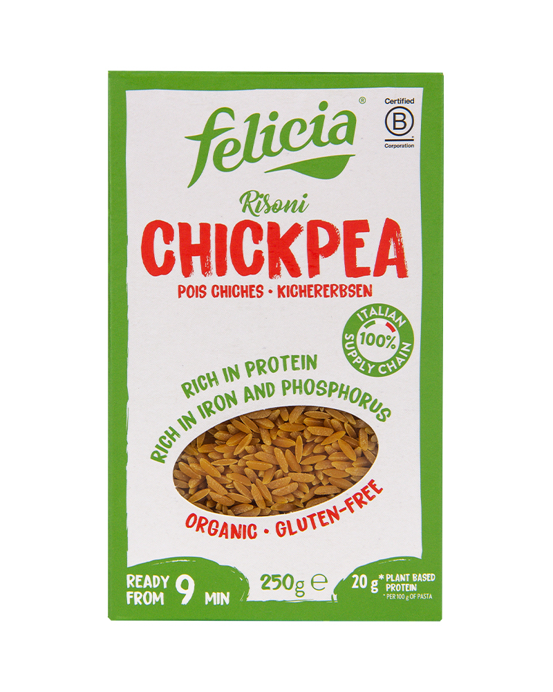 Макаронные изделияFELICIA без глютена из нутовой муки BIO Ризони 250г