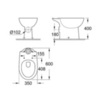 GROHE Bau 39428000 Чаша унитаза напольного под бачок
