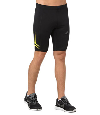 Asics Icon Sprinter беговые тайтсы мужские черные-желтые - 2