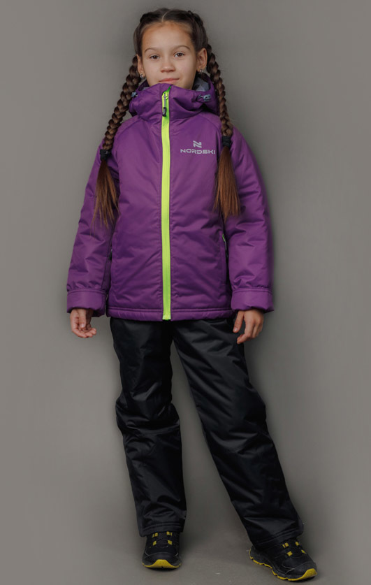 Nordski Jr Motion зимний лыжный костюм детский purple