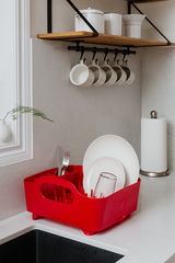 Сушилка для посуды tub красная