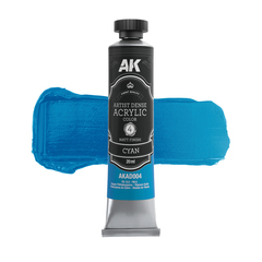 Artistic Dense Acrylic - Cyan