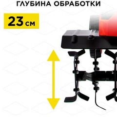 Культиватор электрический DDE EC1500 (эл. дв. 1500 Вт, шир. 40 см, глуб. 23 см, колеса) (792-056)