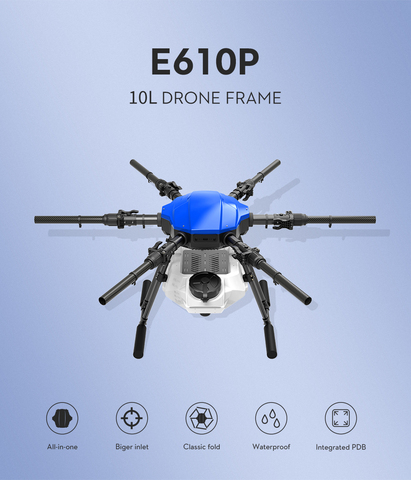 Рама сельскохозяйственного гексакоптера EFT E610P 10L, 30*330, Water tank