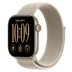 Умные часы Apple Watch Series 12 GPS, 42mm, Light Gold Aluminum Case with Limestone Sport Loop