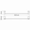 WasserKRAFT Leine K-5030 Полотенцедержатель, цвет: хром