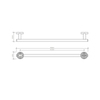 Decor Walther Basic 0531360 Полотенцедержатель, цвет: чёрный
