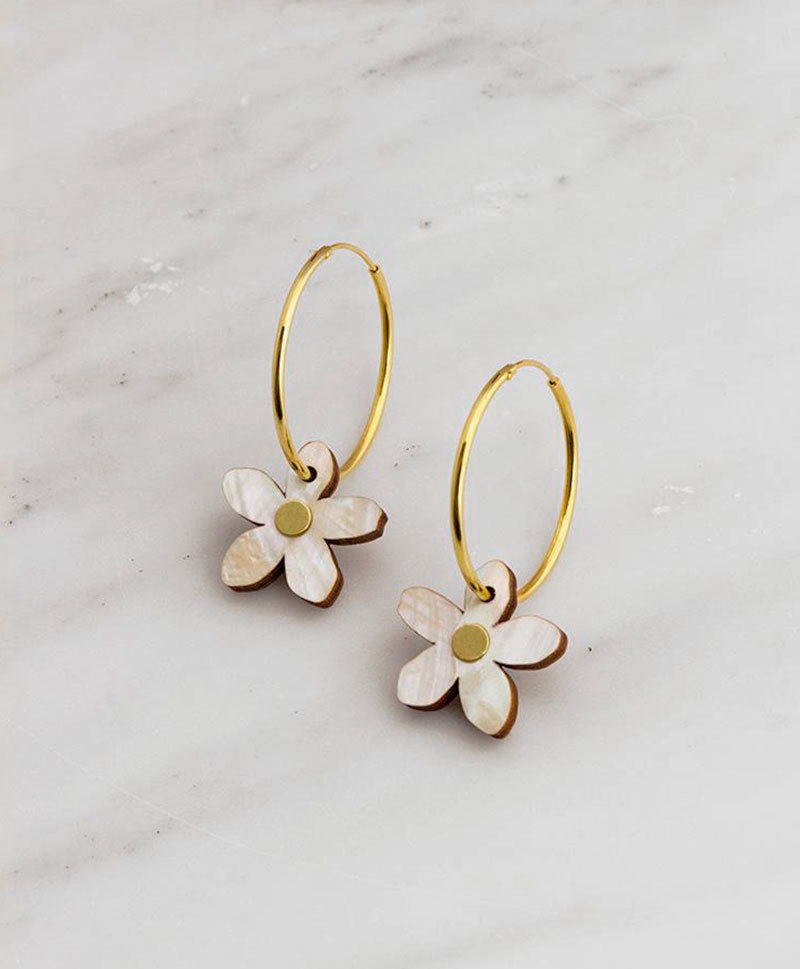 Серьги Orange Blossom Hoops