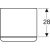 Geberit Smyle Square 500.360.JK.1 Шкафчик с одной дверцей, 36x60x32.6см, Темно-серый / Матовое покрытие