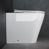 Ceramica Nova Highlight CN1812 Напольный пристенный унитаз-соло с ультра тонким сидением с функцией плавного закрытия, цвет: белый