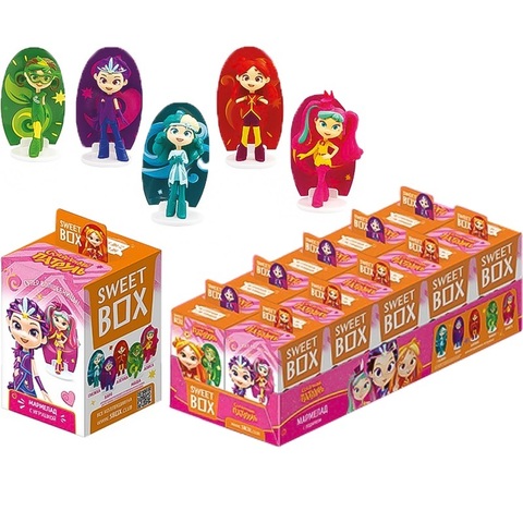 СКАЗОЧНЫЙ ПАТРУЛЬ 2 SWEET BOX Мармелад с игрушкой в коробочке 1кор*12бл*10шт, 10г.