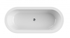 Cezares SLIM CENTRAL-180-80-60-W37-SET Акриловая ванна отдельностоящая, цвет: белый