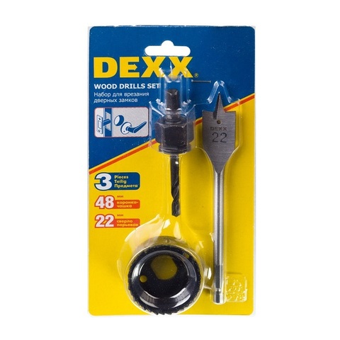 DEXX 48 мм, набор для врезки замков (2949-48-H3)
