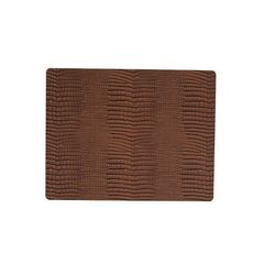 Подстановочная салфетка прямоугольная 35x45 см, толщина 2мм Croco cognac LindDNA-98325