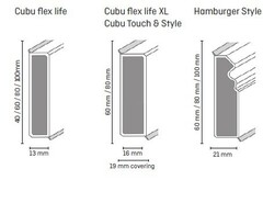 Плинтус ХДФ Doellken Cubu Flex Life 1209 антрацит RAL 7016 40x13х2500 мм
