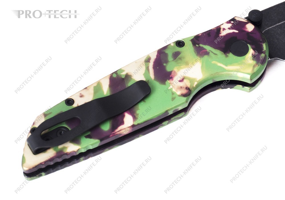 Нож Pro-Tech TR-3 Integrity KW Exclusive Mardi Gras Camo BLACKWASH - фотография 