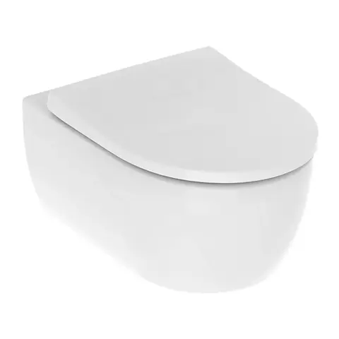 Geberit iCon 501.664.00.1 Комплект из подвесного безободкового унитаза Rimfree c тонким сиденьем и быстросъемной крышкой с микролифтом