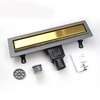 RGW 60213160-06 Душевой лоток Drain Leo-31-60 прямой 600 Золото браш ? 50 мм на ножках, сифон