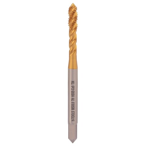 Метчик М 5,0х0,8 (Машинный, винт.) DIN371 HSSE-TiN 7h C/2-3P R45 70мм a=4,9 H-Tools 517X01-C2-0050