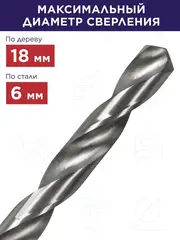 Шуруповерт сетевой ПУЛЬСАР ДШ 300 (300Вт, 19Hm, 10 мм, 1ск, 1,3кг) 792-216