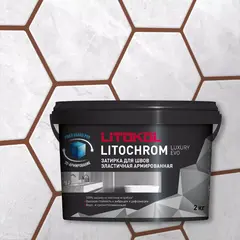 Затирка швов цементная Litokol Litochrom 1-6 Luxury Evo LLE.305 красный кирпич, ведро 2 кг